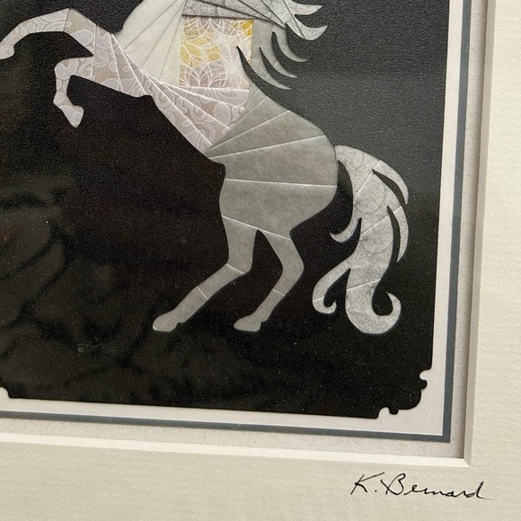 Unicorn Paper Folding Art by Karen Bernard - Picture 3 of 5